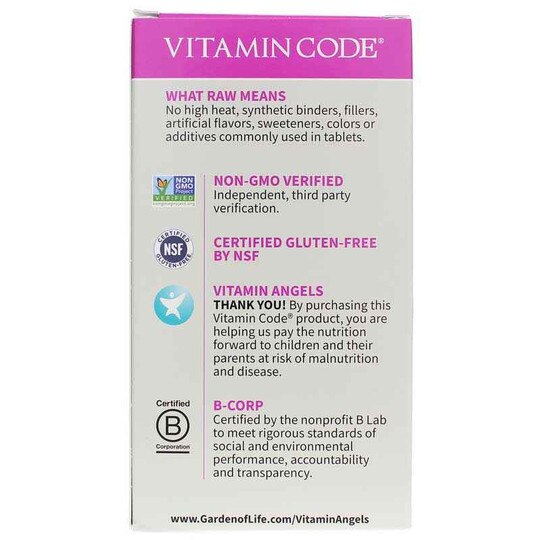 Vitamin Code Women Raw Whole Food Multivitamin, GOL